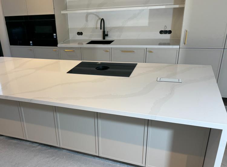 keuken van Et Calacatta Gold